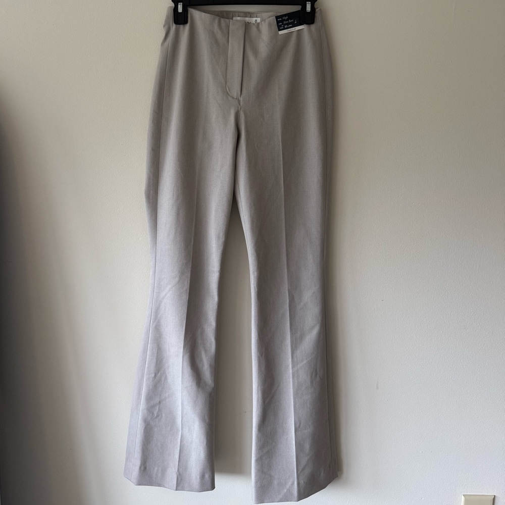 Abercrombie & Fitch High Rise Slim Boot Trouser Taupe